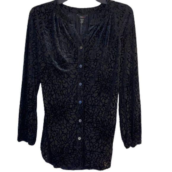 🆕Intro. Stretch Petite Black Top size PM - Picture 3 of 5